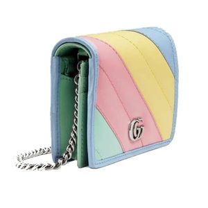 Gucci marmont mini chain wallet